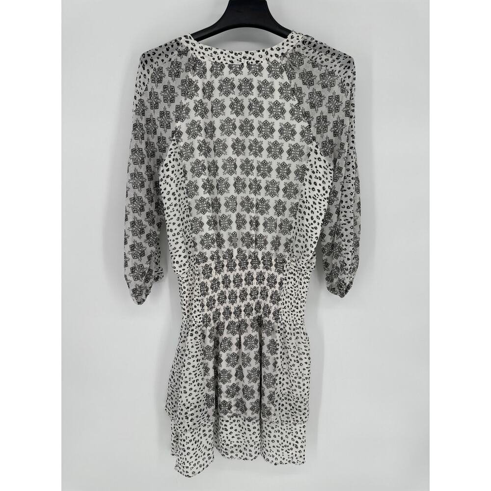 White House Black Market Womens Mixed Print Tiered Blouson Dress Size XS - Picture 2 of 9